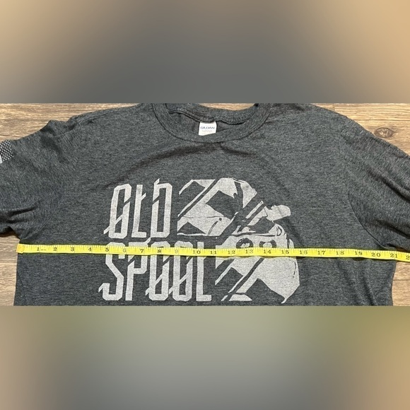 Old School Performance Gilden Polyester Cotton Blend Men’s Tee (Sz L) - Picture 9 of 10
